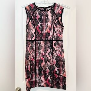 Jennifer Lopez pink snake print dress